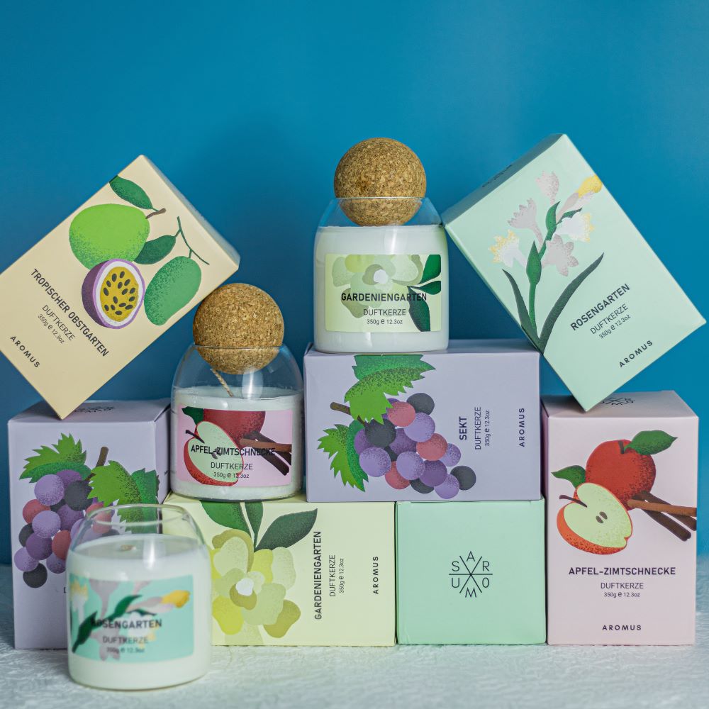 Duftkerzen im Glas: Große Behälter, kleine Preise - AROMUS