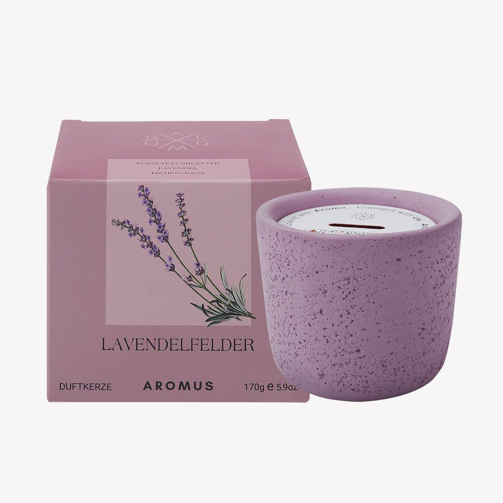 Betonkerze Lavendelfelder