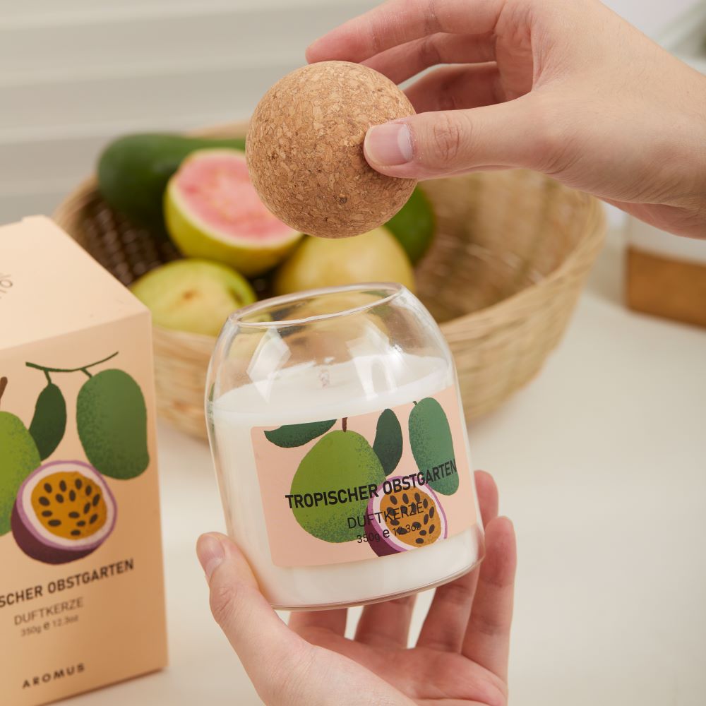 Duftkerze im Glas Tropischer Obstgarten