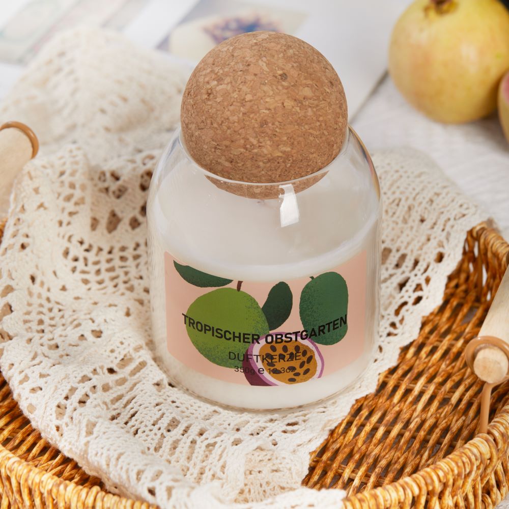 Duftkerze im Glas Tropischer Obstgarten